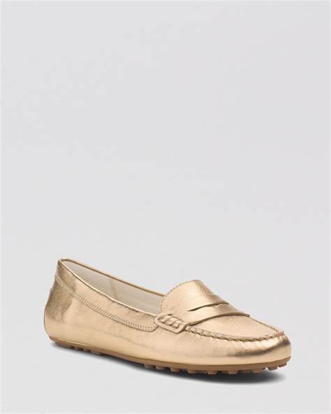 michael kors daisy metallic loafer|Michael Kors Daisy Metallic Loafer Flats Shoes .